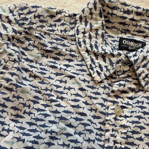OshKosh Navy Shark Print Shirt